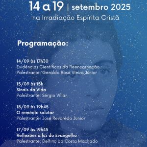 13 Semana Esprita Auta de Souza - 14 a 19 de setembro